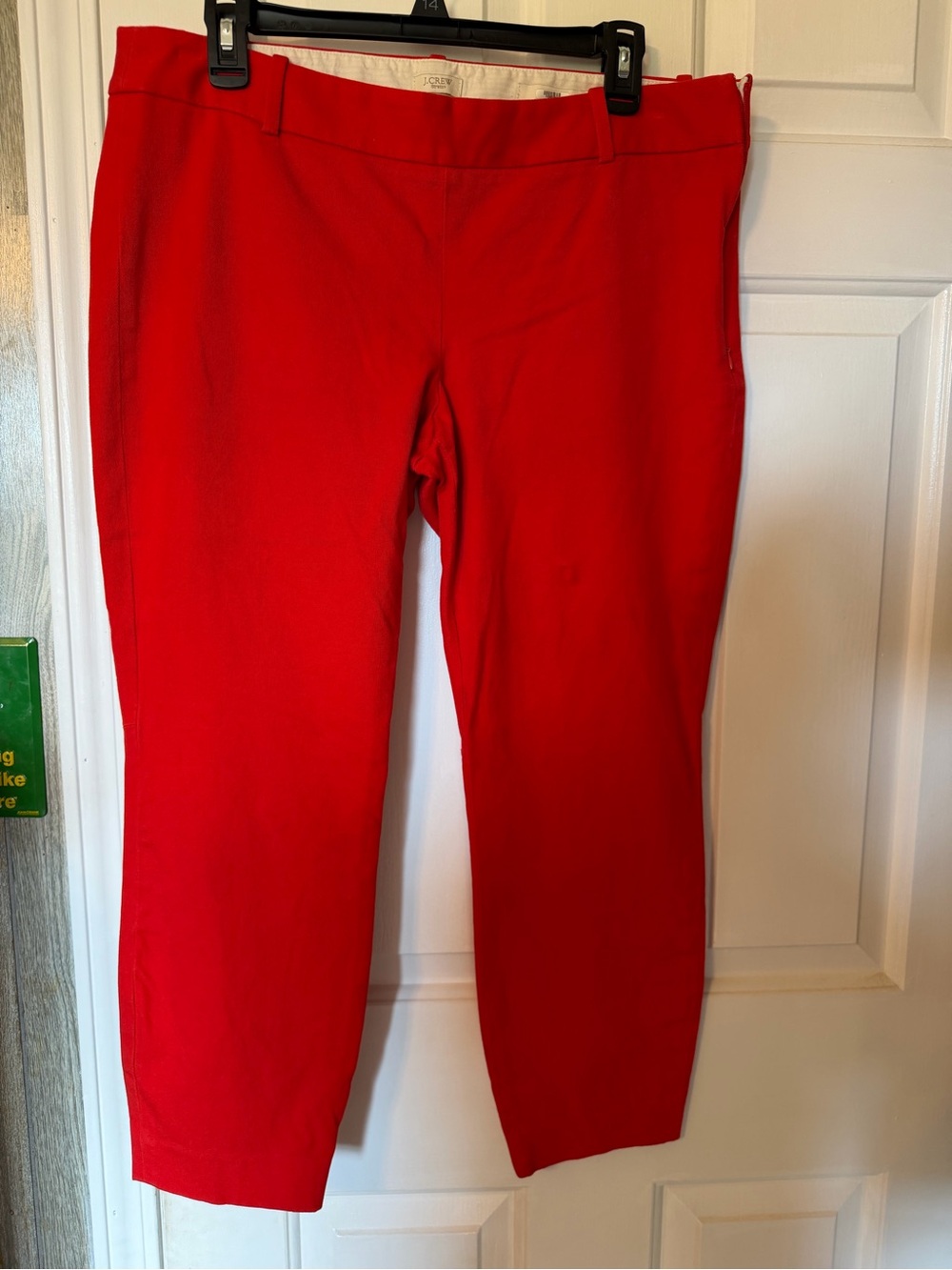 J. Crew Bright orange Ankle Crop Pants